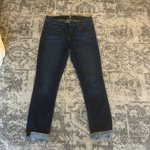 7 for all mankind the skinny crop and roll.